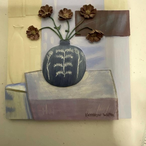 Kathryn White 3-D Signed Ceramic Tiles - Picture 7 of 10